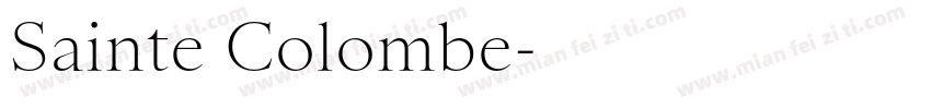 Sainte Colombe字体转换